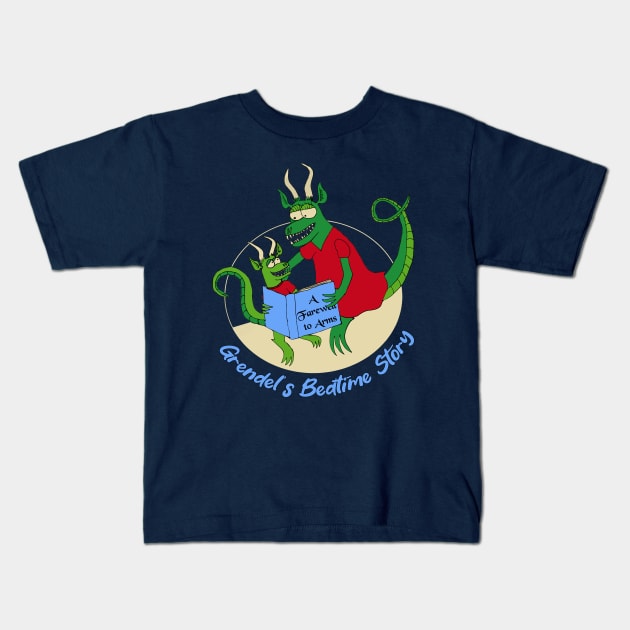 Grendel's Bedtime Story Kids T-Shirt by sqbfructosebat